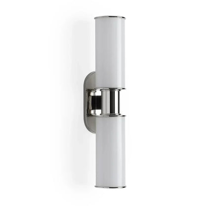 Harlin Modern Milk Glass 2-Light Wall Sconce