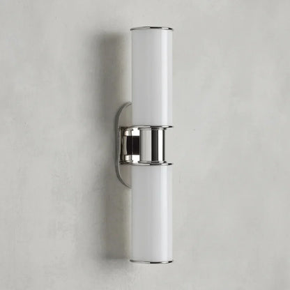 Harlin Modern Milk Glass 2-Light Wall Sconce
