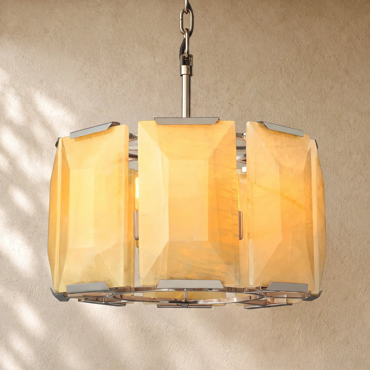 Hartley Calcite Round Alabaster Chandelier
