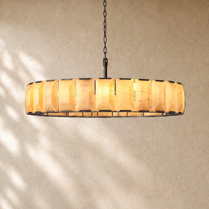 Hartley Calcite Round Alabaster Chandelier