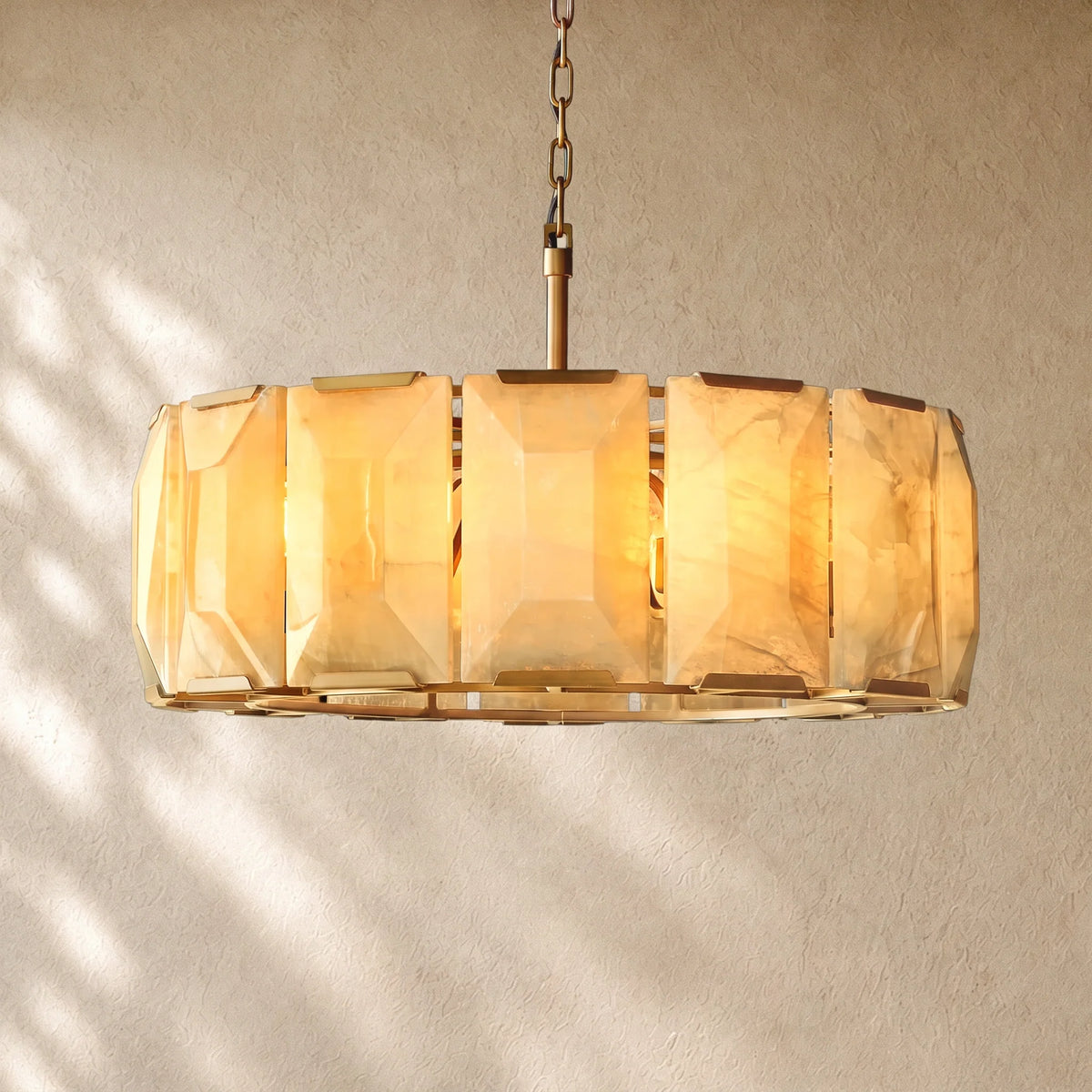 Hartley Calcite Round Alabaster Chandelier