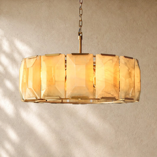 Hartley Calcite Round Alabaster Chandelier