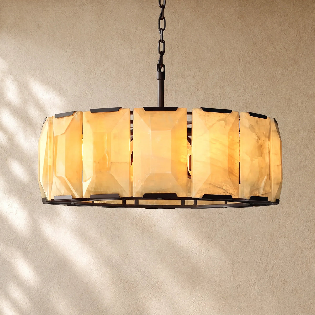 Hartley Calcite Round Alabaster Chandelier