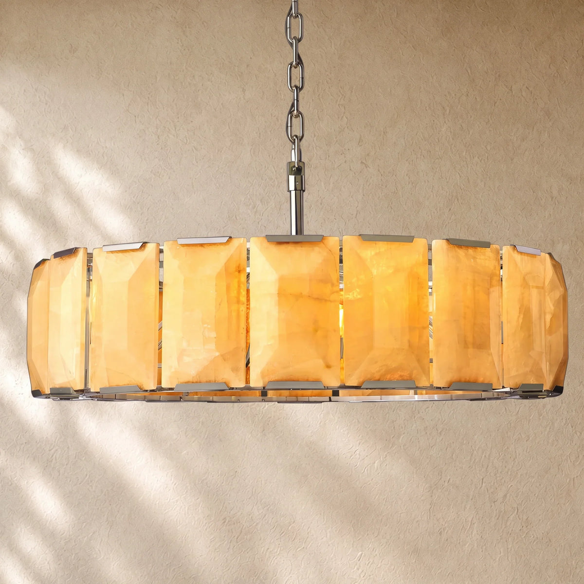 Hartley Calcite Round Alabaster Chandelier