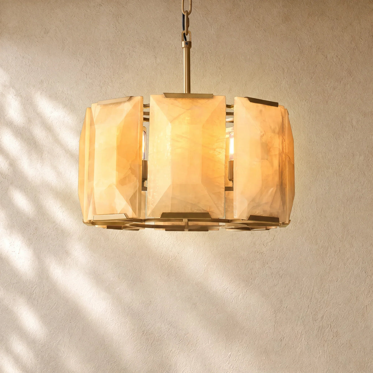 Hartley Calcite Round Alabaster Chandelier