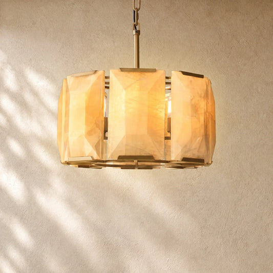 Hartley Calcite Round Alabaster Chandelier