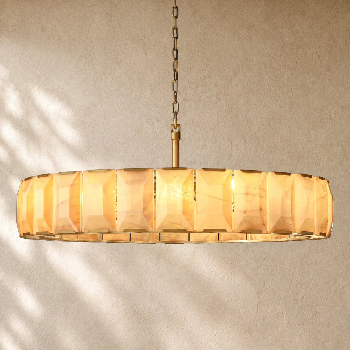Hartley Calcite Round Alabaster Chandelier