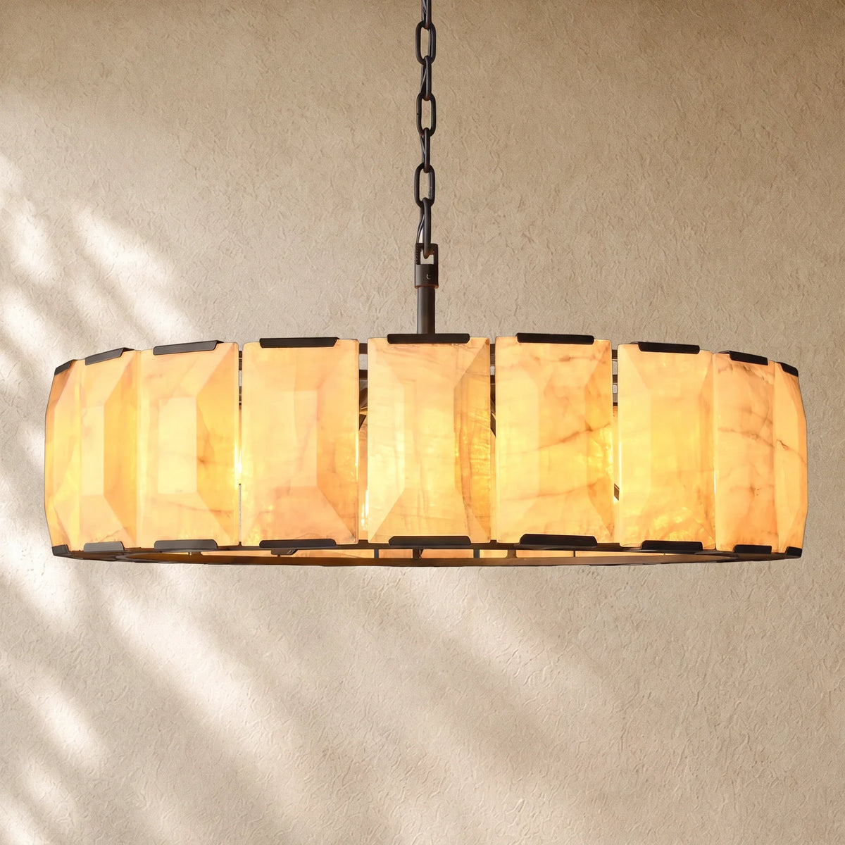 Hartley Calcite Round Alabaster Chandelier