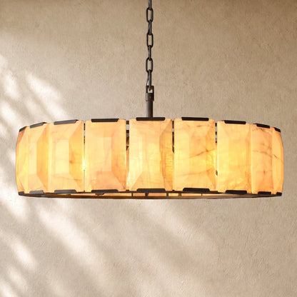 Hartley Calcite Round Alabaster Chandelier