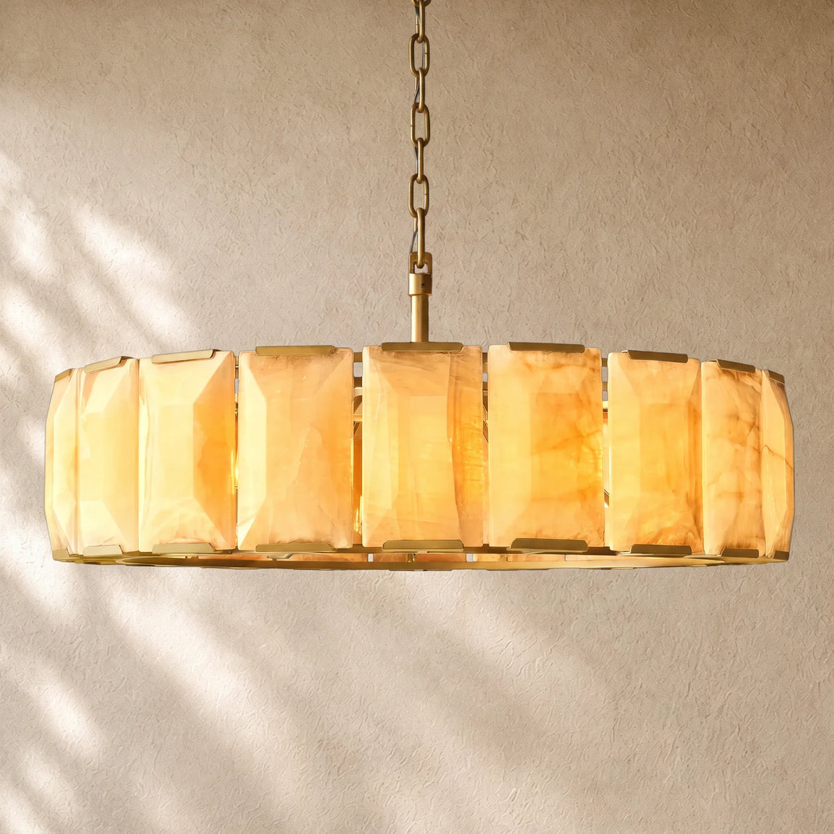Hartley Calcite Round Alabaster Chandelier