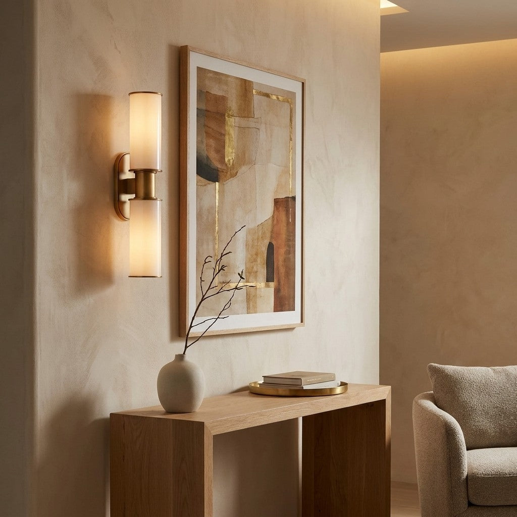 Harrlin Double Sconce in Milk
