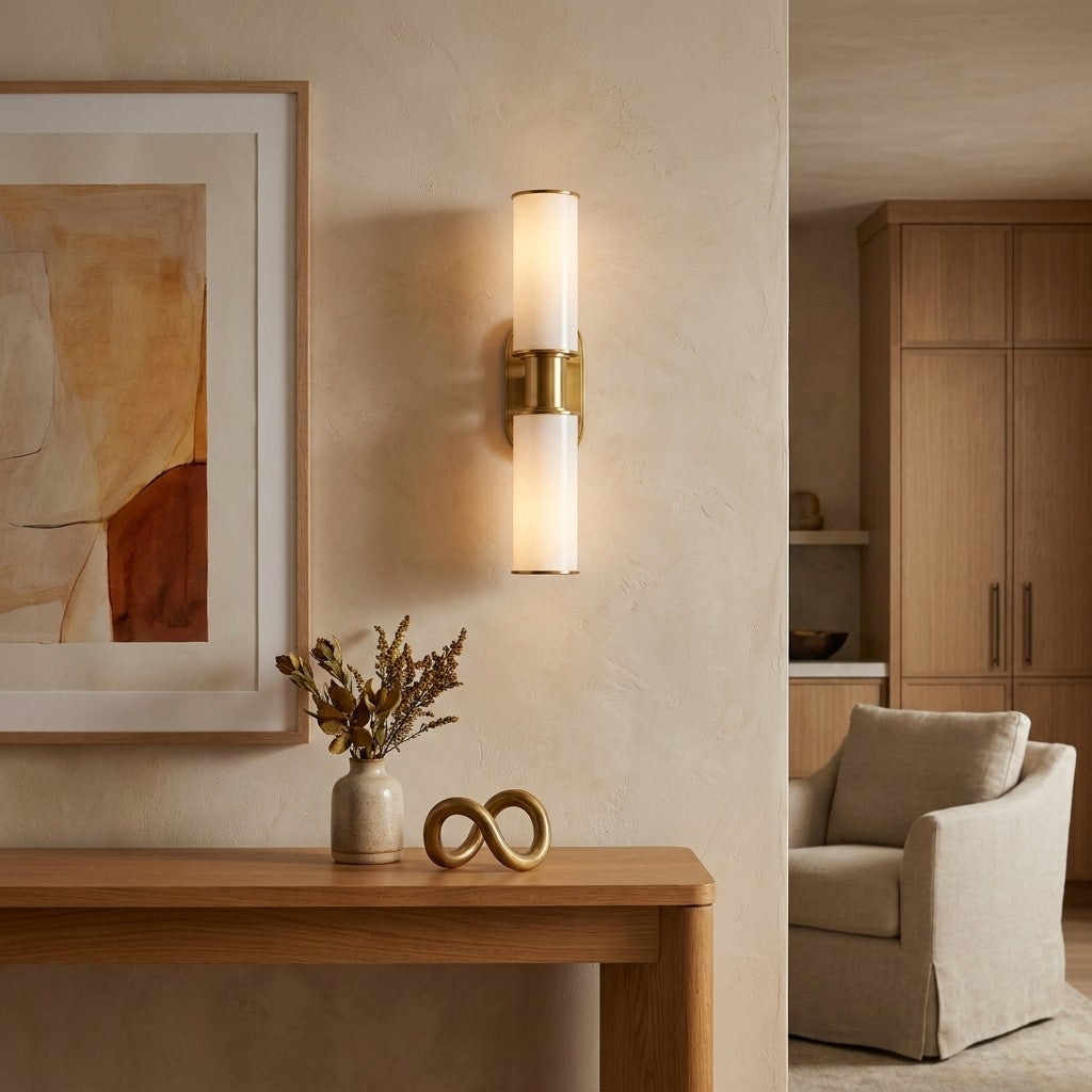 Harrlin Double Sconce in Milk