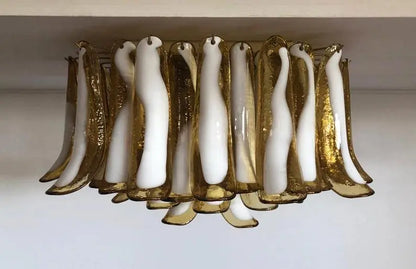 Murano Chandelier – 64 petals – Caramel