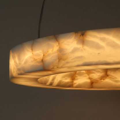 Halo Alabaster Natural Stone Chandelier
