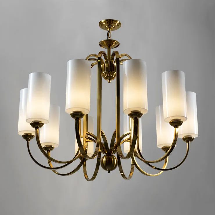 Morylighting Regal Radiance 10-Light Chandelier - American ballroom or formal entertaining space