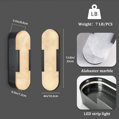$800+ Purchase Gift | Alabaster Wall Sconce