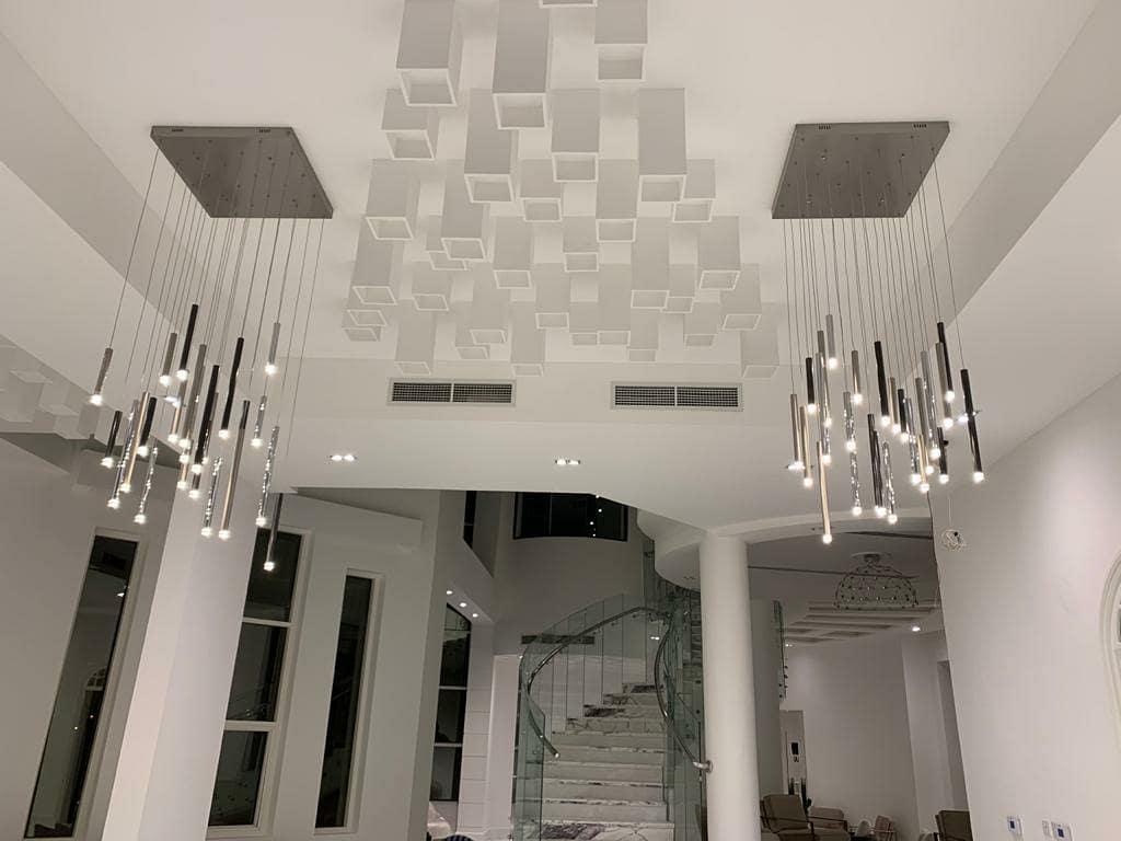 Bellini Rectangular Tubular Pendant Light Chandelier - morylighting