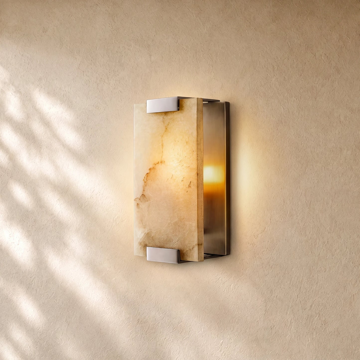 Brielle Alabaster Carved Wall Sconce