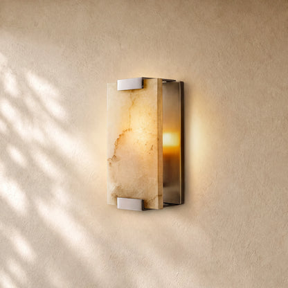 Brielle Alabaster Carved Wall Sconce