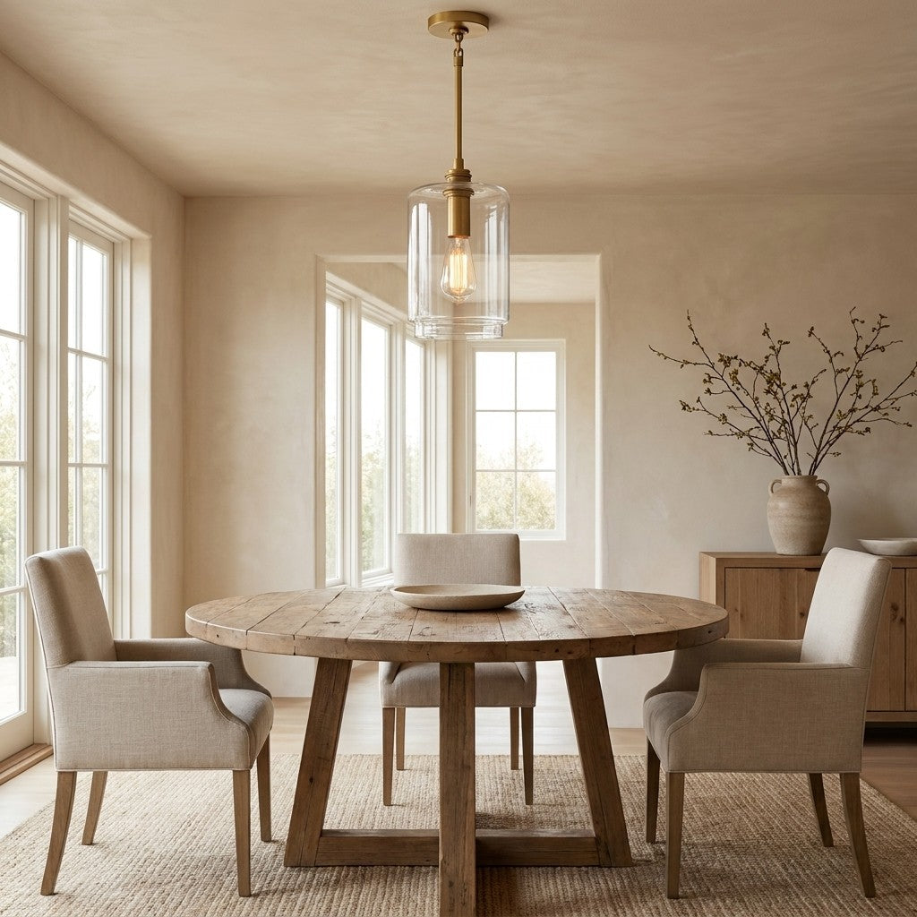 Lcaver Clear Glass Pendant