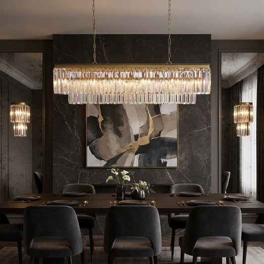 Leyland Tiered Rectangular Chandelier