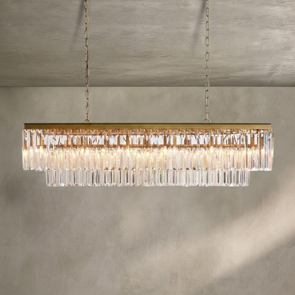Leyland Tiered Rectangular Chandelier