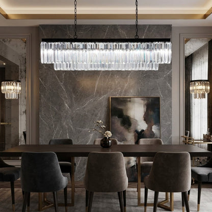 Leyland Tiered Rectangular Chandelier