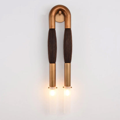 Double Head Antonia Horsehair Sconce