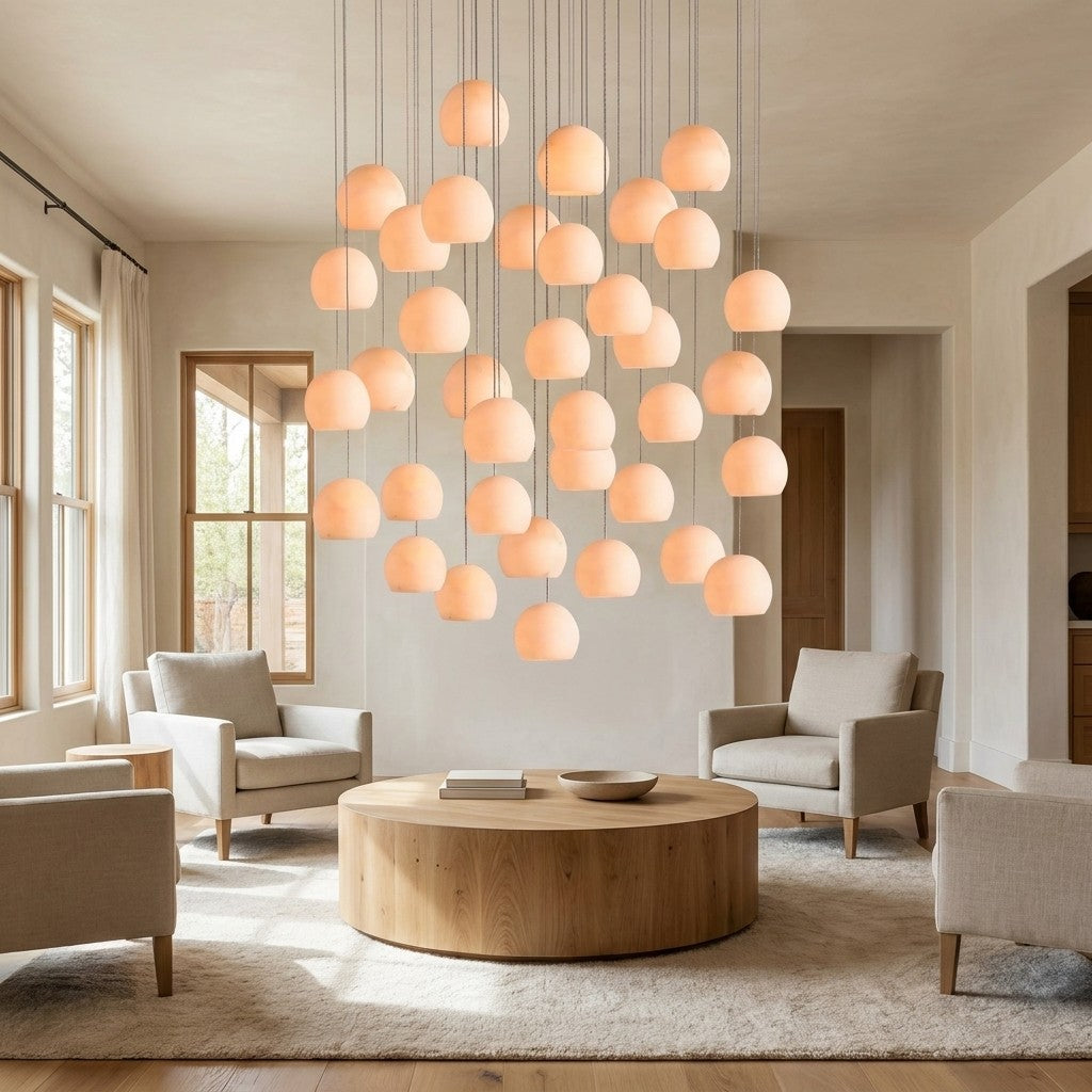 Maeva Round Chandelier 3/7/15/36 Light