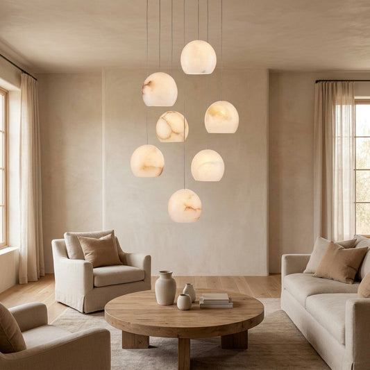 Maeva Round Chandelier 3/7/15/36 Light
