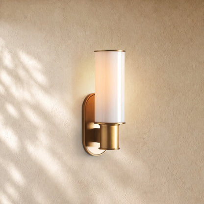 Harlins Milk Glass Wall Sconce