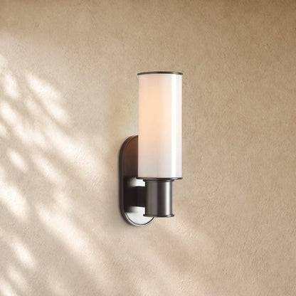 Harlins Milk Glass Wall Sconce