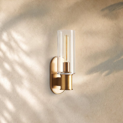 Harlins Clear Glass Wall Sconce