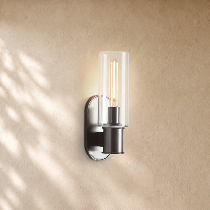Harlins Clear Glass Wall Sconce