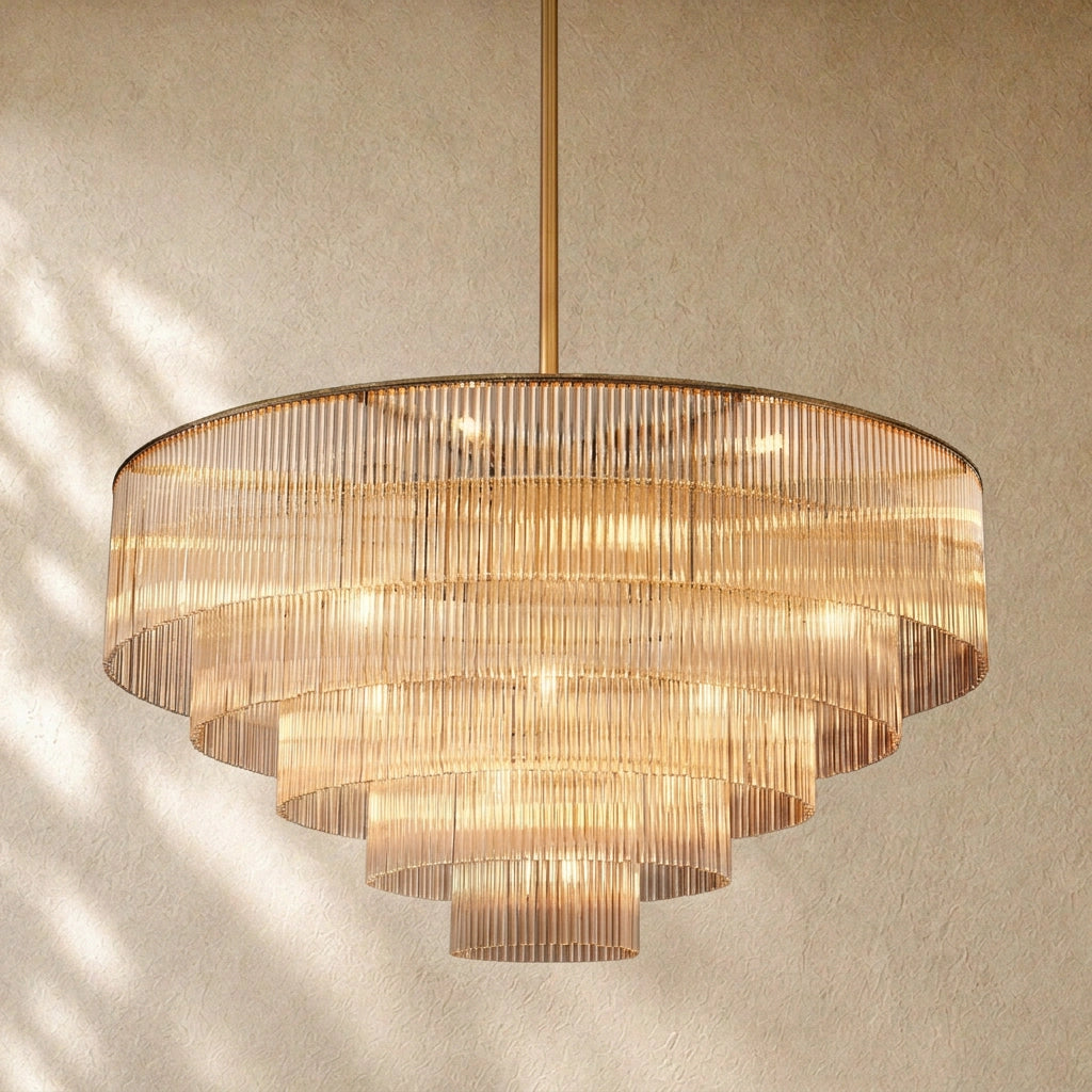 Amadeo K9 Glass Round Chandelier 40"