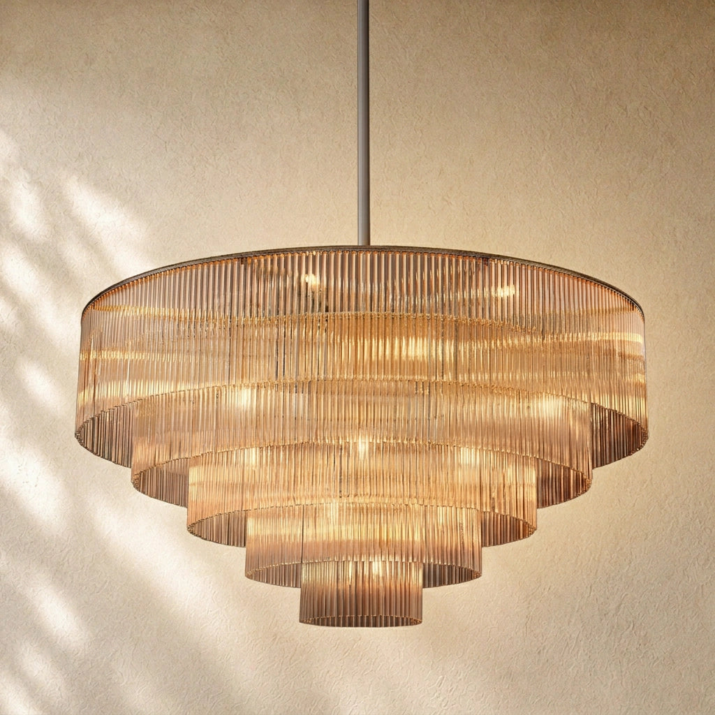 Amadeo K9 Glass Round Chandelier 40"