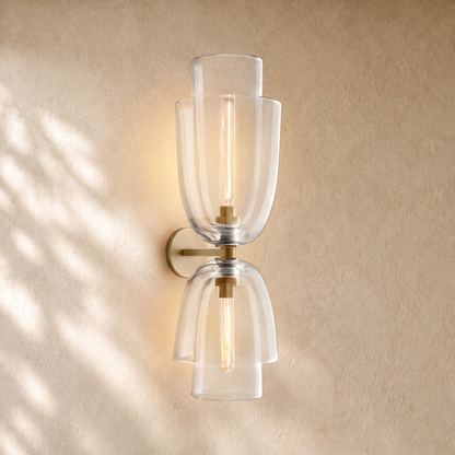 Blum Double Glass Sconce