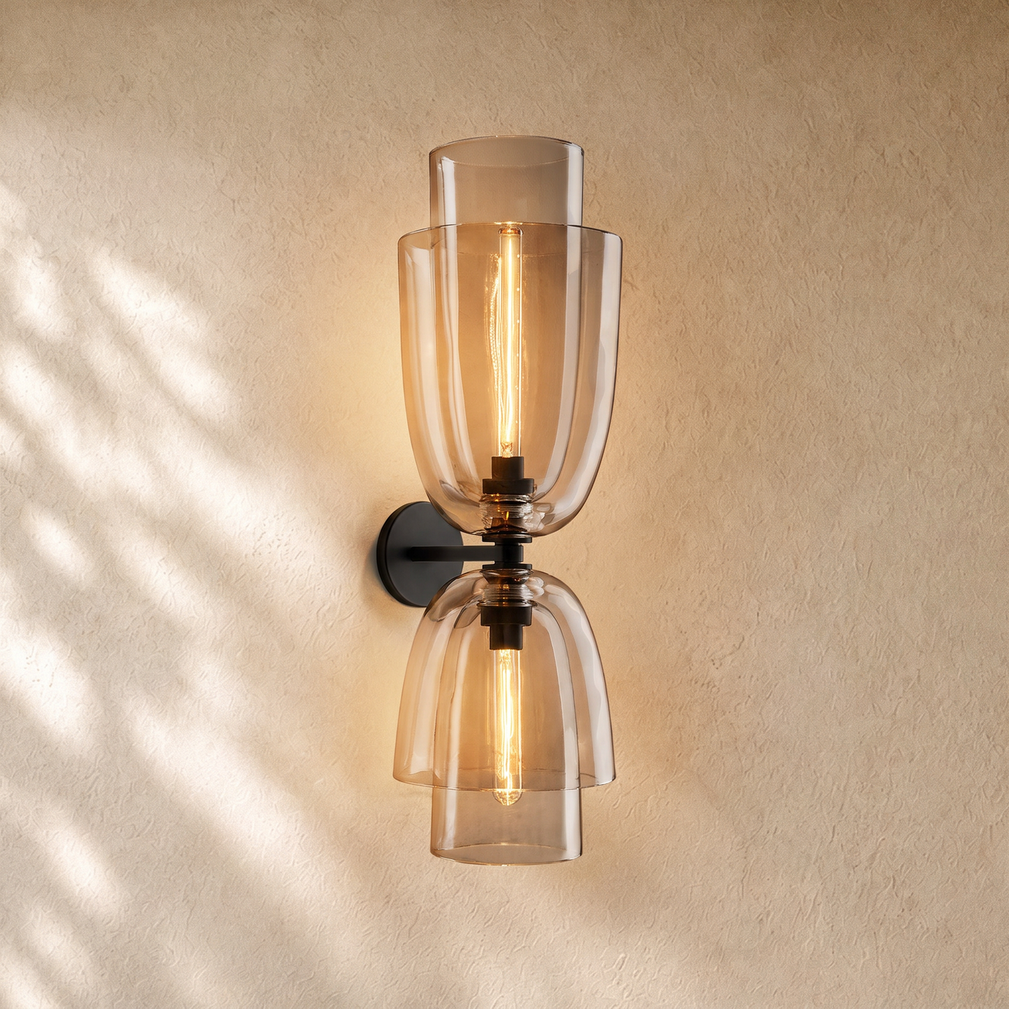 Blum Double Glass Sconce
