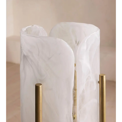 Minimalist Marble & Brass Floor Lamp