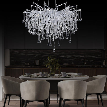 Doris Rain Branch Chandelier Dia 23.5" Silver