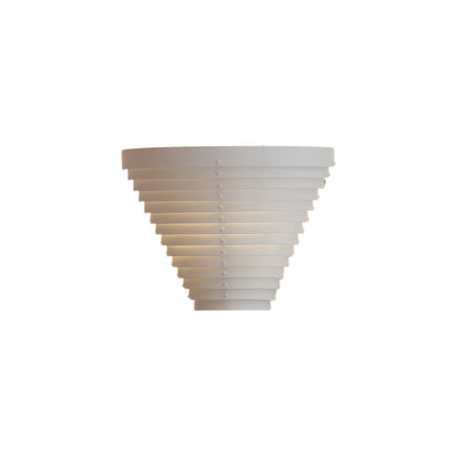 Tiered White Indirect Wall Sconce