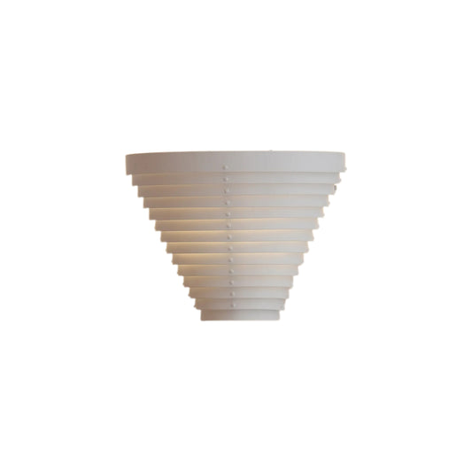 Tiered White Indirect Wall Sconce