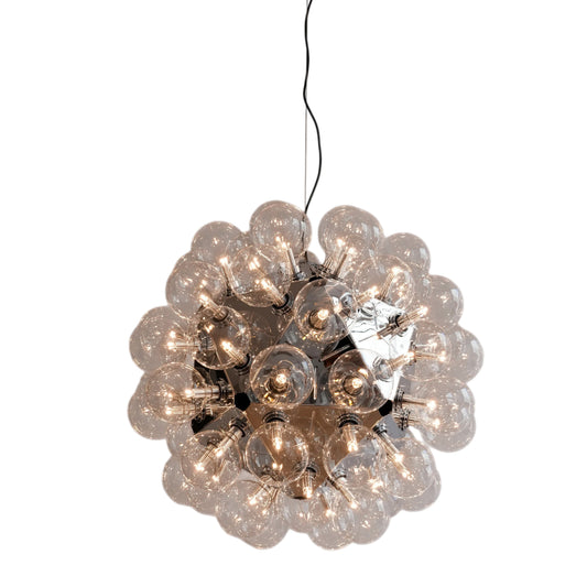 Clustered Clear Glass Globe Chandelier