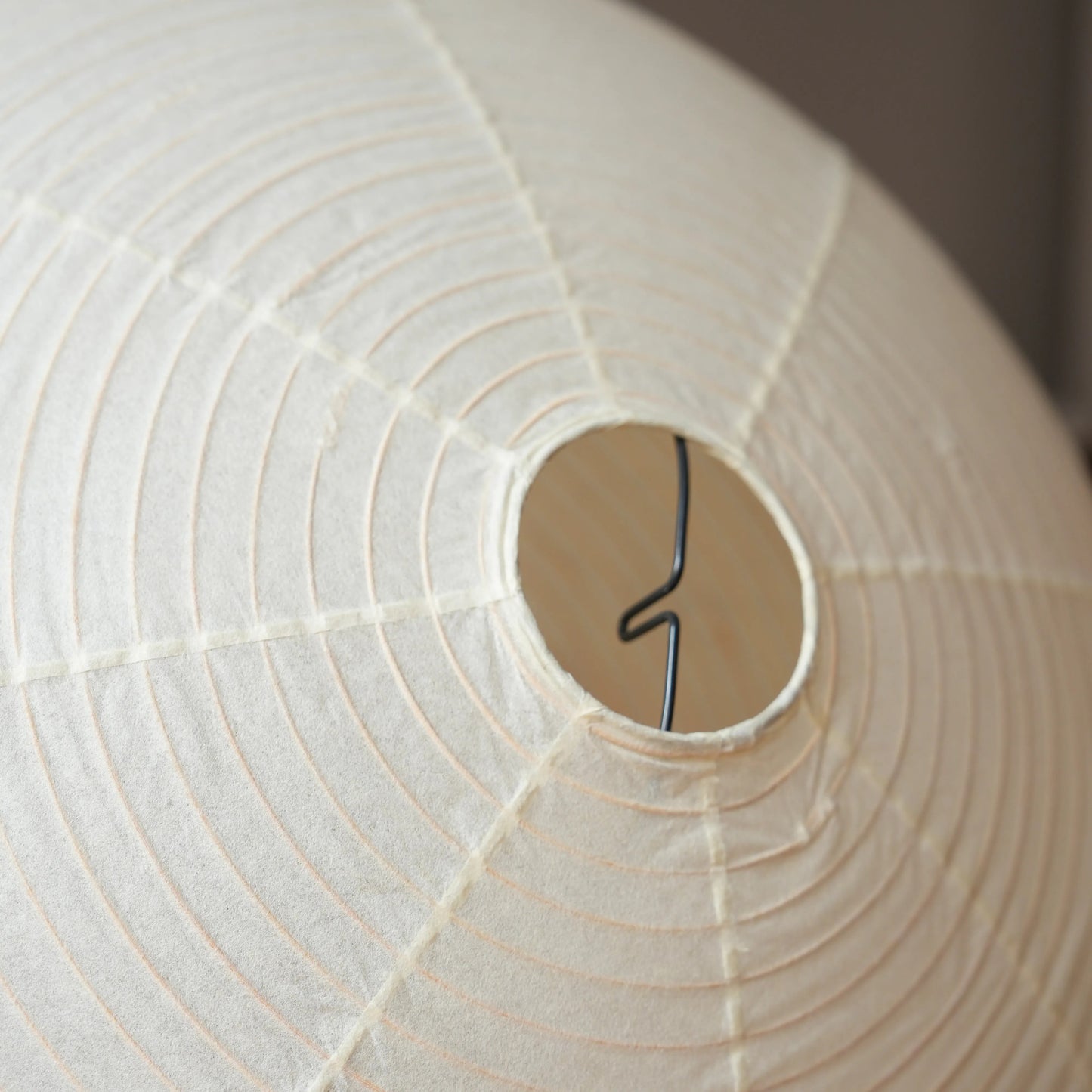 Japanese Ribbed Paper Pendant Light