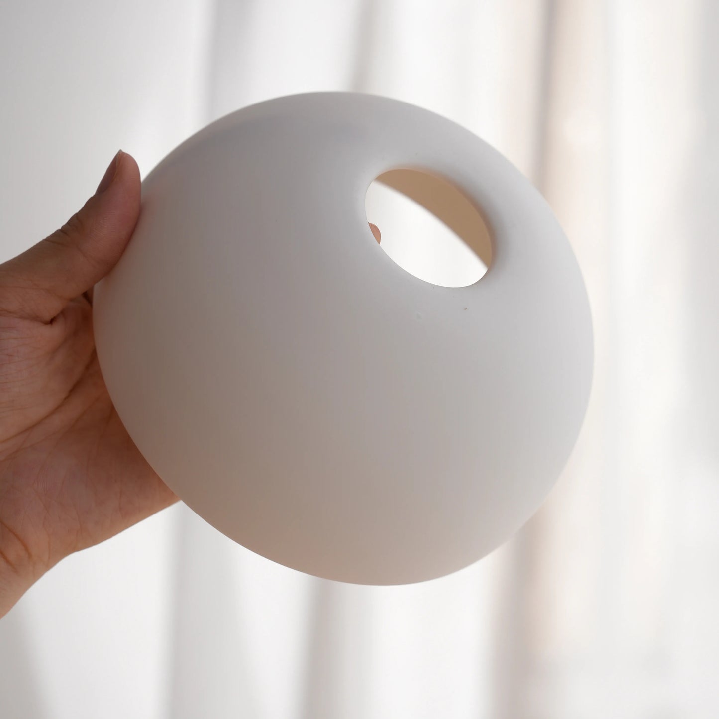 Linear Ceramic Globe Chandelier