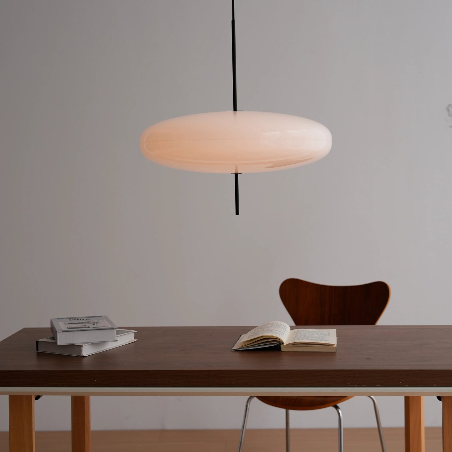Minimalist Glass Disc Pendant Light