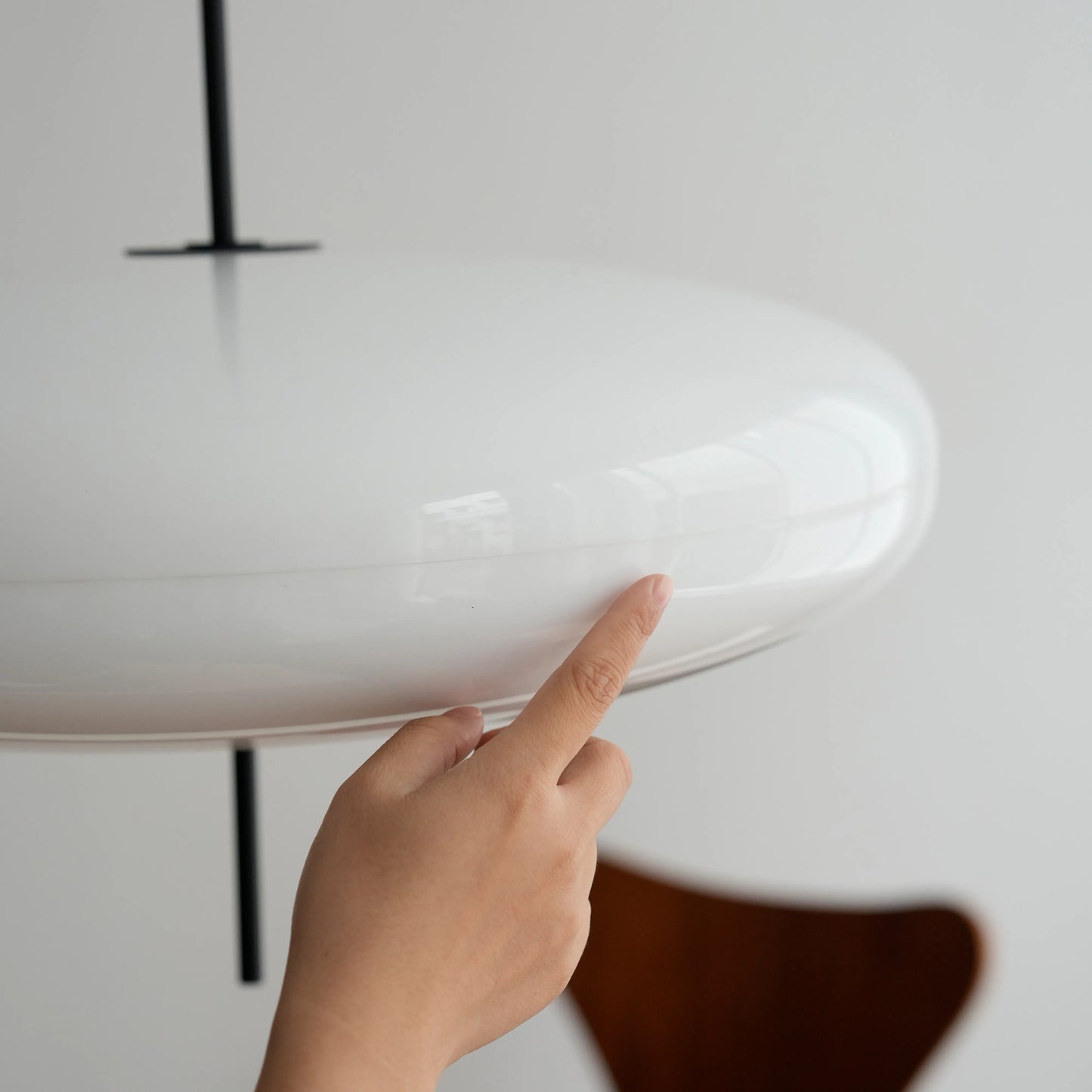 Minimalist Glass Disc Pendant Light