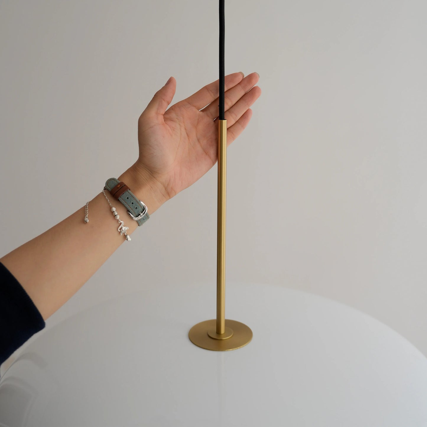 Minimalist Glass Disc Pendant Light