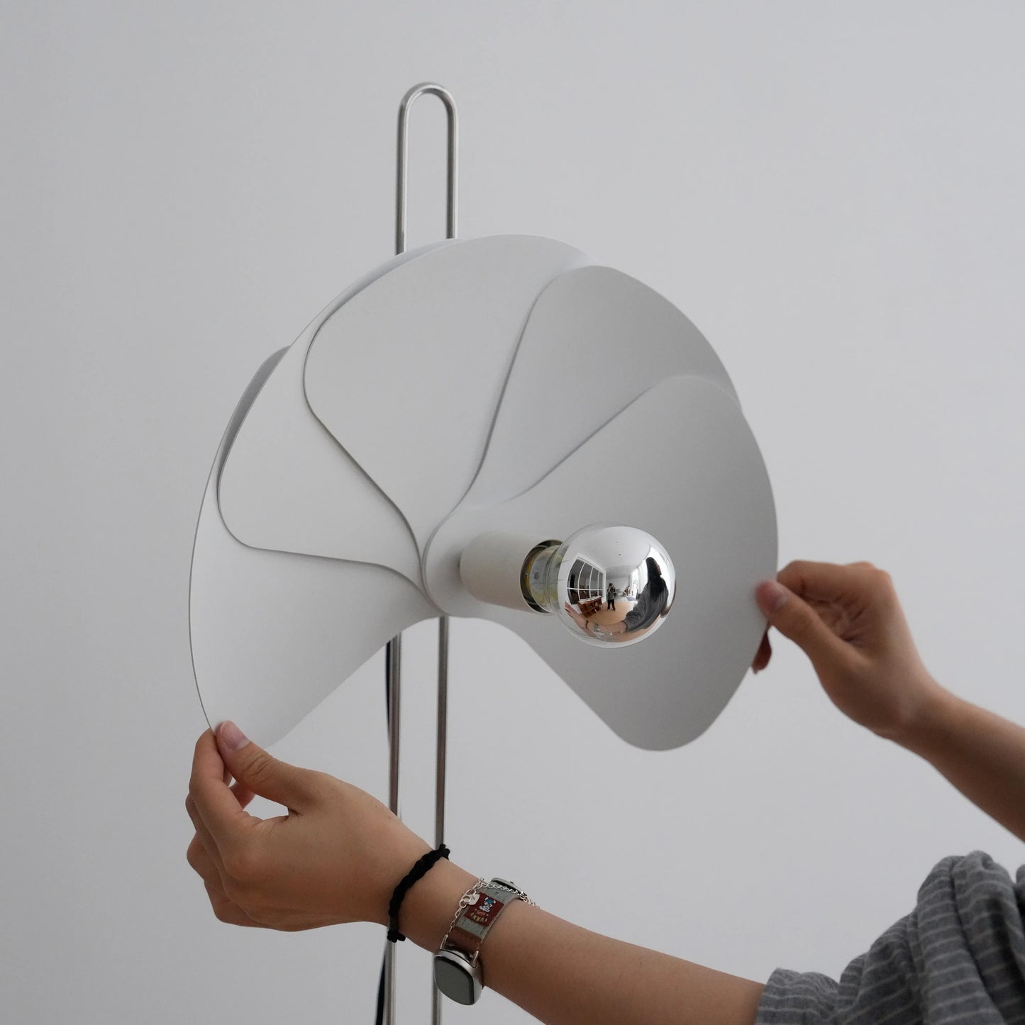 Sculptural Floral Petal Floor Lamp