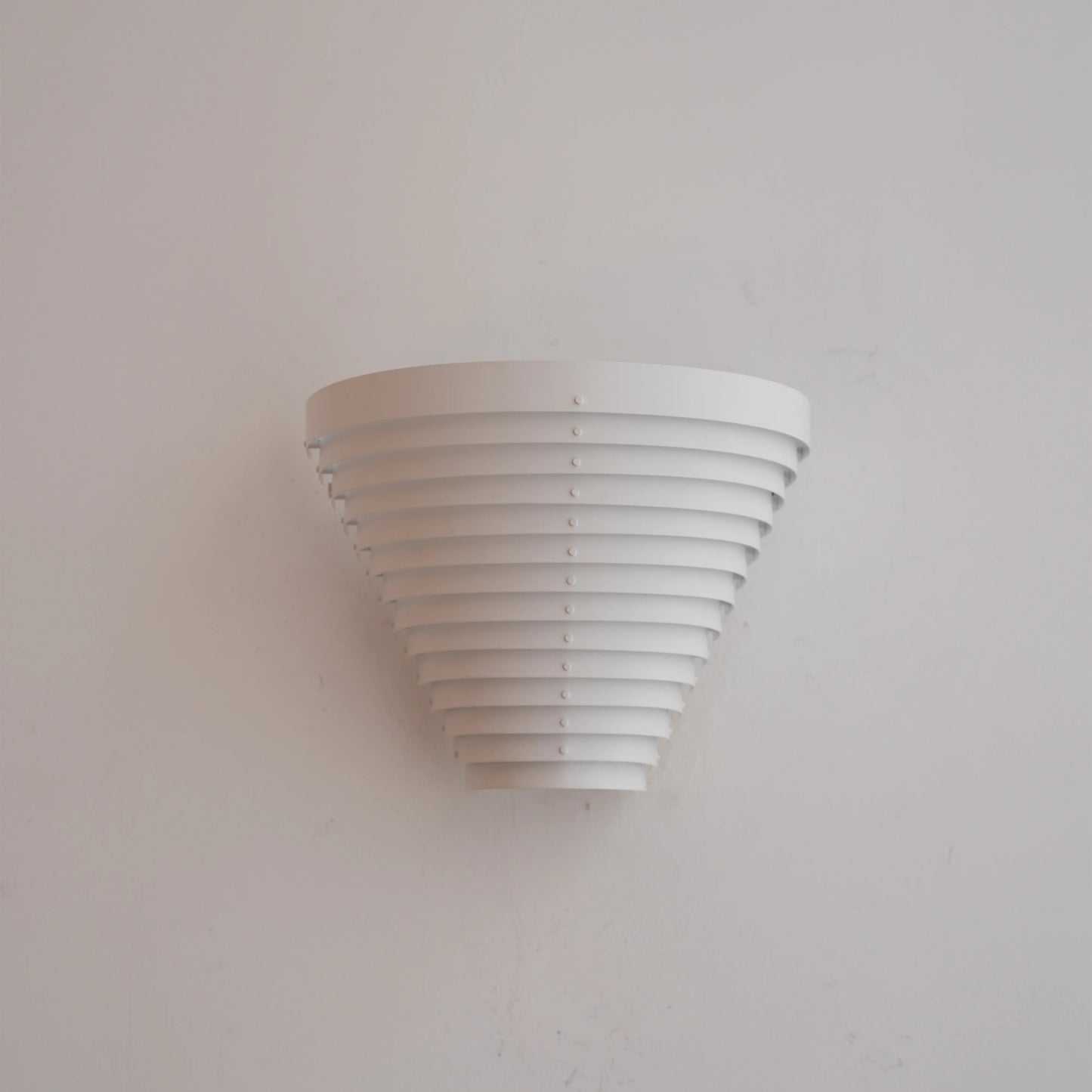 Tiered White Indirect Wall Sconce